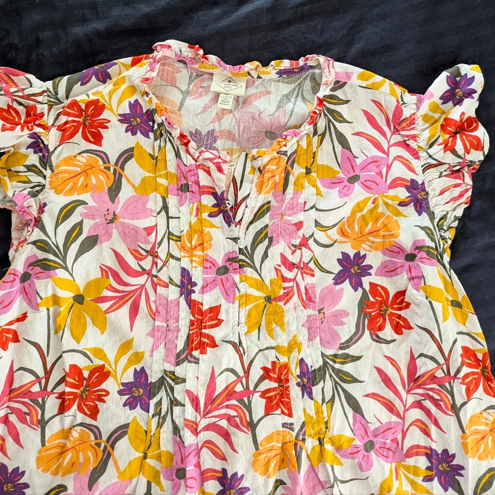 St. John's Bay Boho Peasant Blouse - Picture 7 of 8